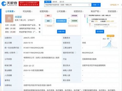 智行科技在合肥成立全資子公司，注冊(cè)資本2000萬(wàn)人民幣布局計(jì)算機(jī)軟硬件及輔助設(shè)備領(lǐng)域